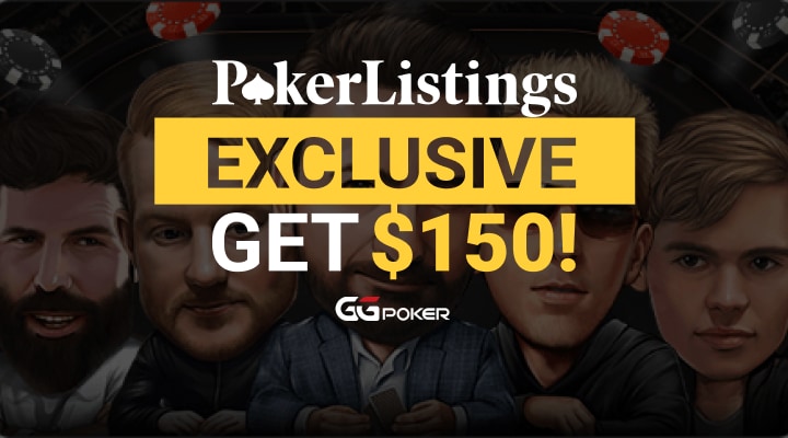 PokerListings Exclusivo! Ganhe $150 na GGPoker!