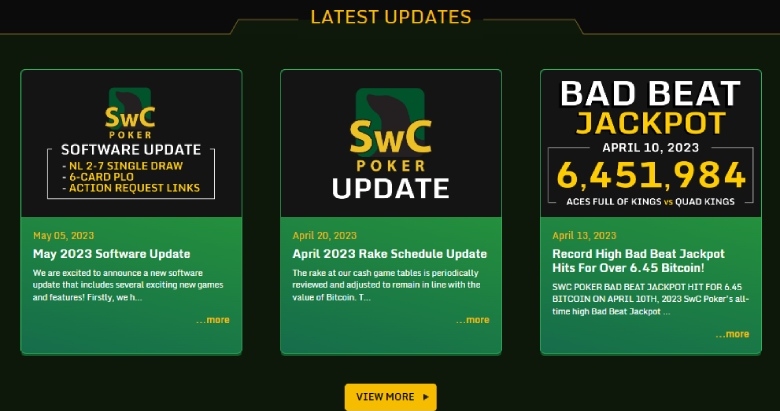 Obtenha a promoção exclusiva de Bitcoin SwC Poker da PokerListings