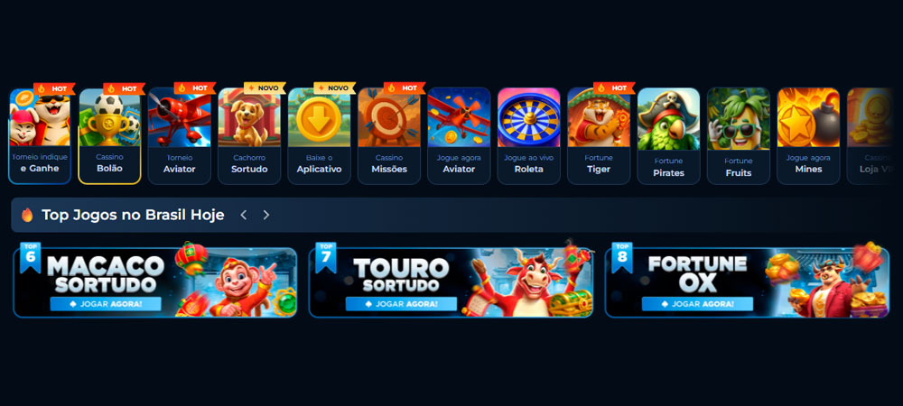 Jogos Disponíveis no Cassinopix