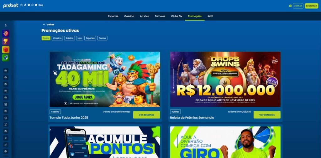 Pix Bet Casino Promoções