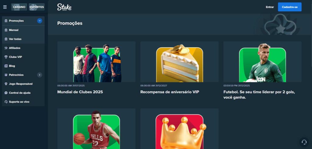 Stake Casino Promoções