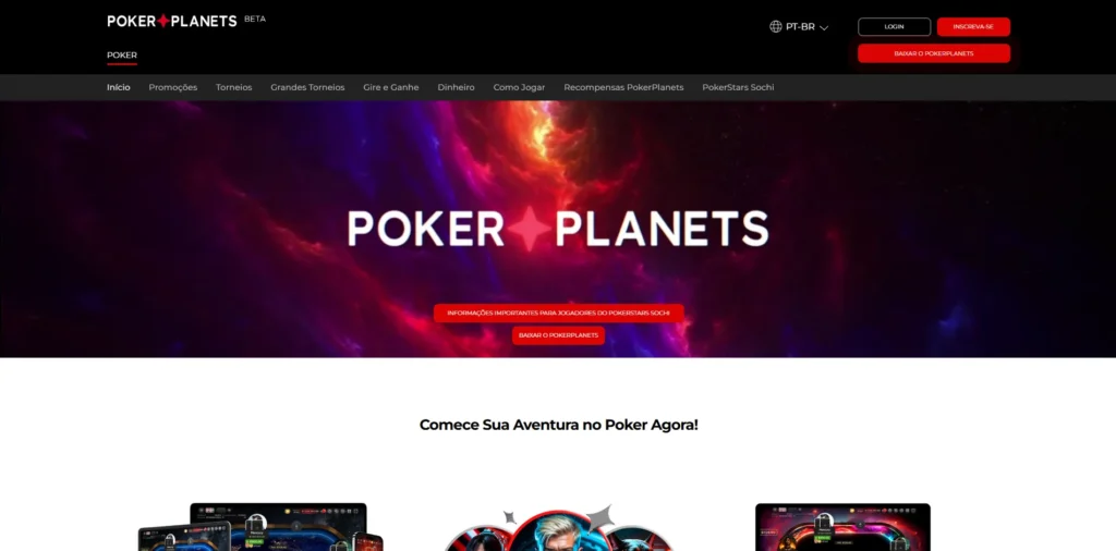 PokerPlanets Início