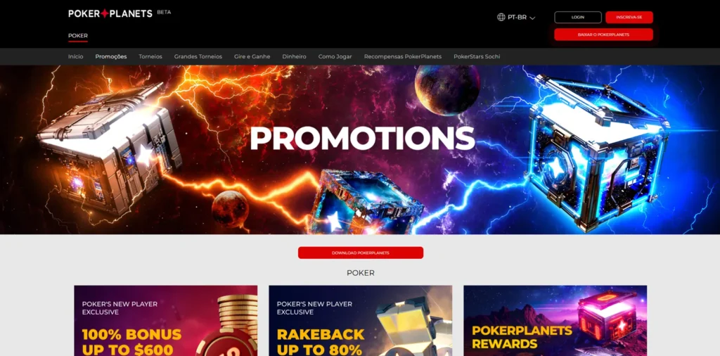 PokerPlanets Promoções