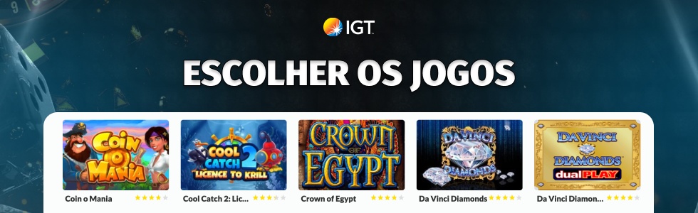 IGT: escolher jogos