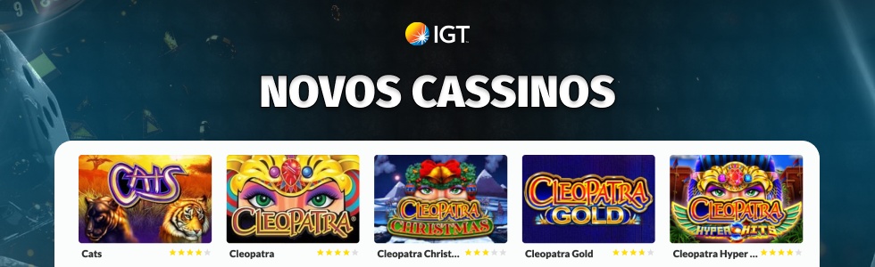 Novos casinos da IGT