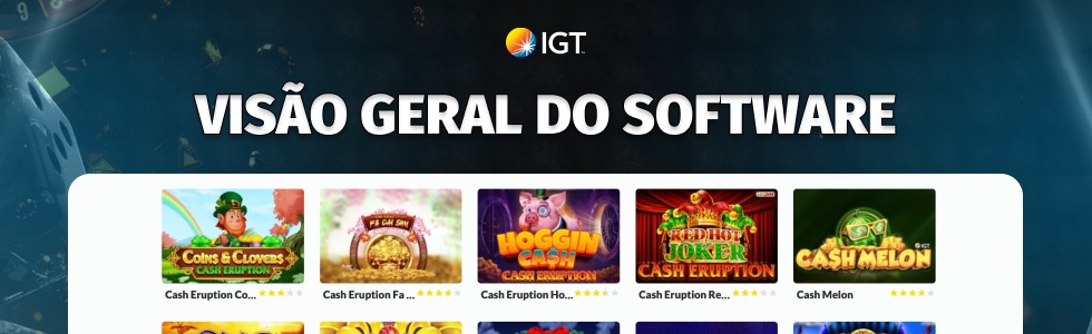 Visão geral do software IGT