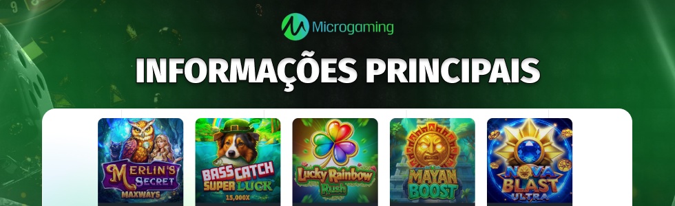 Informações principais sobre a Microgaming
