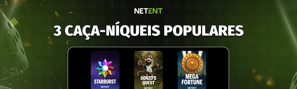 3 caça-níqueis populares da NetEnt