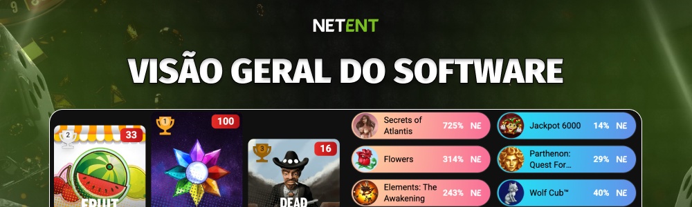 Visão geral do software da NetEnt