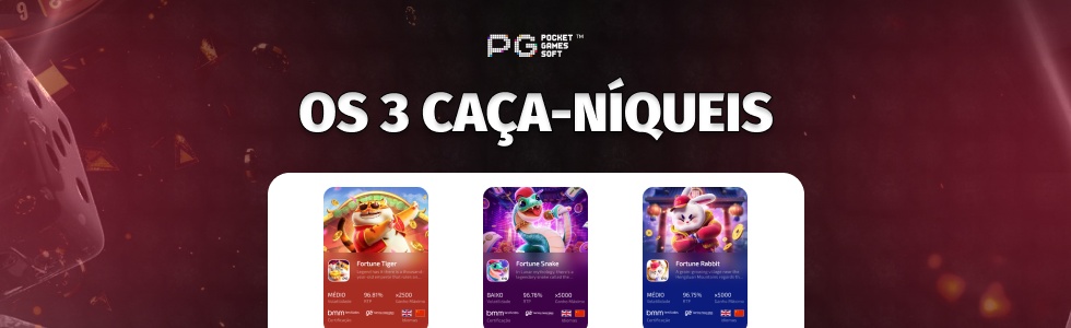 Os 3 caça-níqueis mais populares da PG Soft