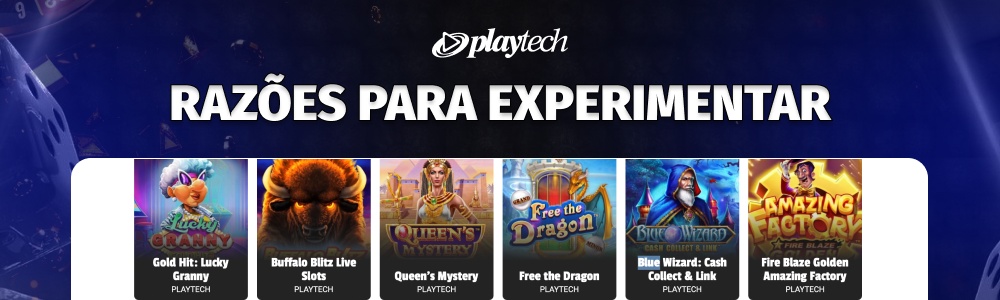Razões para experimentar a Playtech