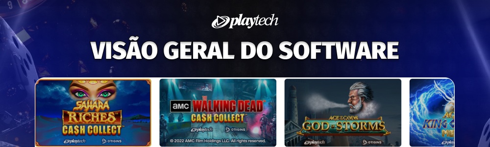 Visão geral do software da Playtech